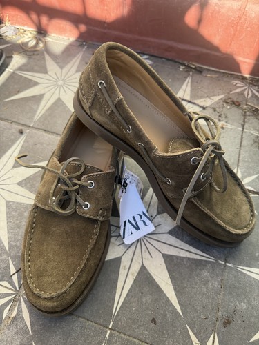 Zara brown suede - deck, boat