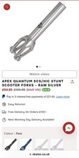 Apex Quantum scooter Forks Raw