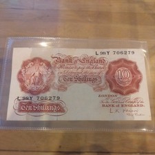 1955 Bank of ENGLAND, 10 Shillings note