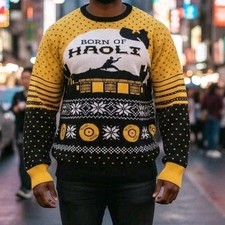Wu-Tang  Christmas Sweater Hulu Size 3XXXL Born Of Shaolin Yellow Black  NWT