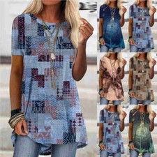 Women Casual Summer Long Tops