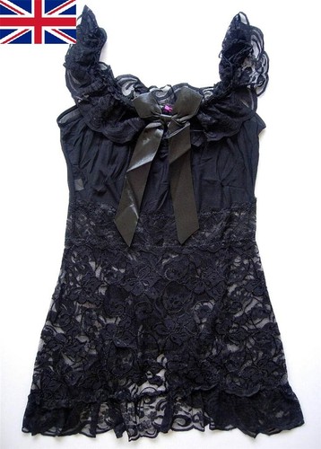 Classic black lace babydoll - classic,