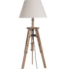 Table Lamp Tripod 2pcs Wooden x2 Pair by Hill Interiors RRP£199