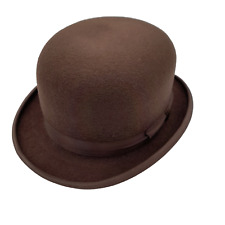 Brown Wool Felt Bowler Hat
