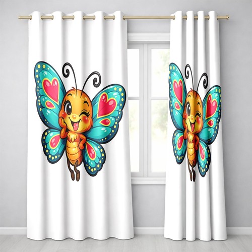 Cheeky butterfly curtains - cheeky,