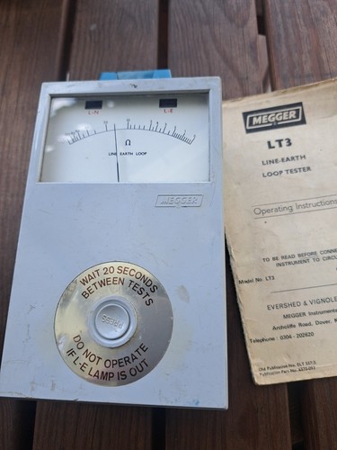 Vintage megger line earth - megger,