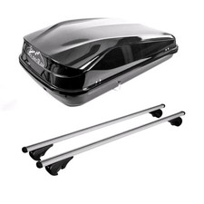 Roof Bars & Roof Box 420L for Renault Grand Scenic 2009-2016 Raised Roof Rails