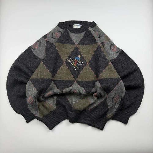 Vintage ski embroidered - vintage,