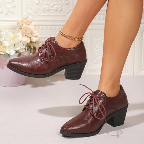 Women square toe chunky - square,