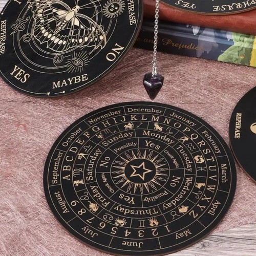 Wooden pendulum board - wooden, moon
