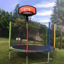 Trampoline Basketball Hoop