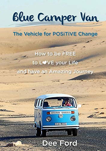 Blue camper van by ford - van,