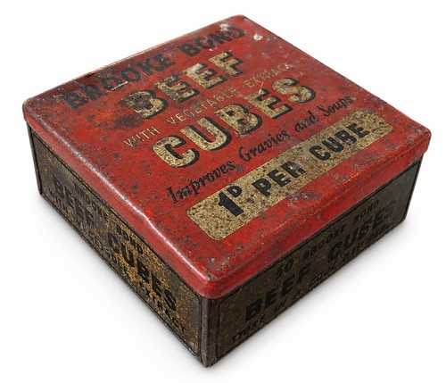 Vintage brooke bond beef cubes - bond,