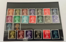 L166: SG723-744 GB QEII 1967 Pre Decimal Machin 16 values + 6 phos variants  MNH