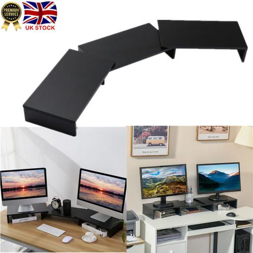 Dual monitor stand - monitor, shelves