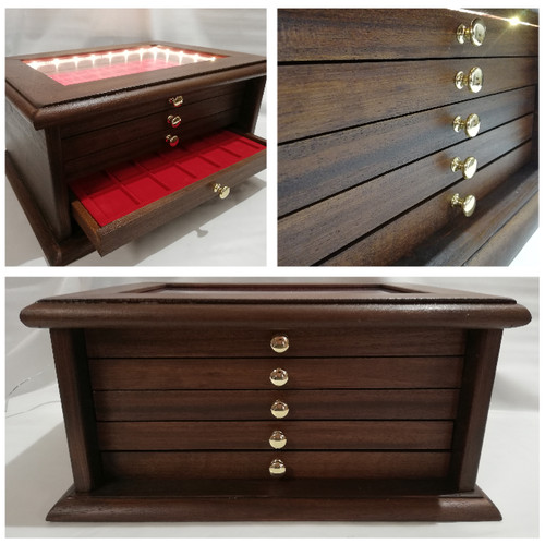 Led coin cabinet - coin, 5