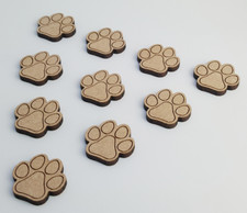 Wooden MDF Paw Print Cat/Dog