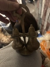 Vintage Brass Cruet Set - Salt