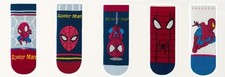 5 Pair Spider-Man Kids Socks Set | Boys Socks 3-5 Years | Cartoon Superhero