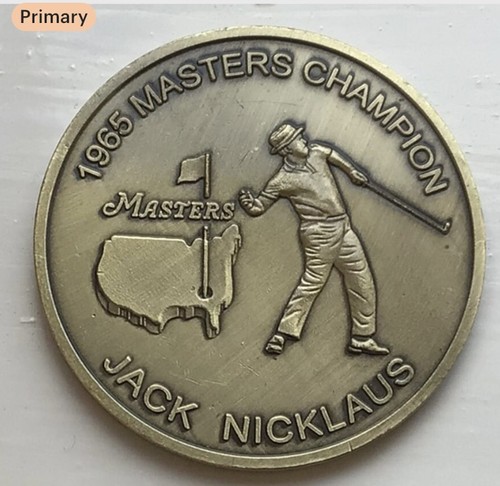 Large bronze golf coin - large, jack