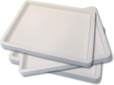 Set of 3 White Inking Tray