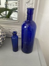 Vintage cobalt blue bottles - vintage,