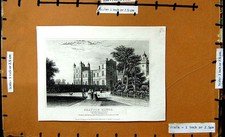 Original Old Antique Print