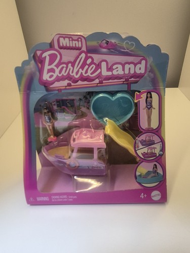 Mini barbie land with - land,