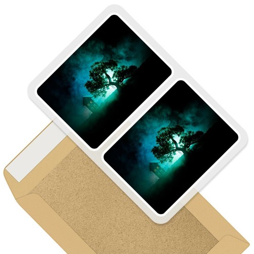 Rectangle stickers 10cm - 2,