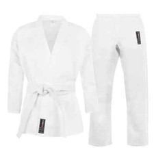 Cimac Giko Karate White Suit Adults Children's Boys Girls Men's Free White Belt