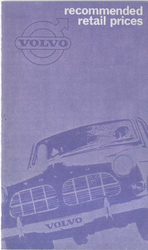 Volvo price list circa late - volvo,