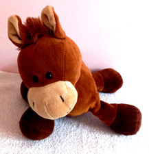 John Lewis Brown Horse Pony Soft Toy Comforter Baby comfort Plush Toy