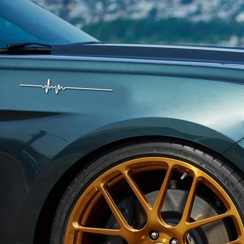 Reflective ecg strip car - ecg,