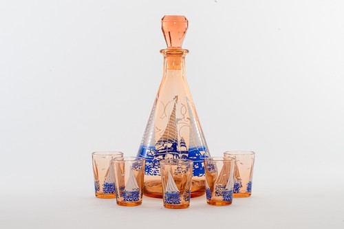 Decanter set with glasses - decanter,