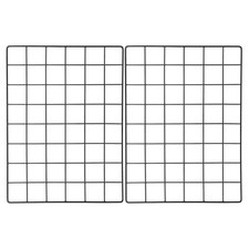  2 Pcs Grid Panels Home Notice Board Room Wall Decor Mount Brackets