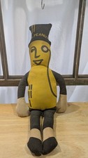 Vtg peanut plush - mr., 20"