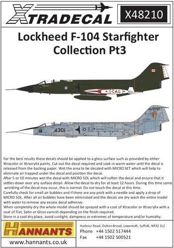Xtradecal x48210 lockheed - 1:48,