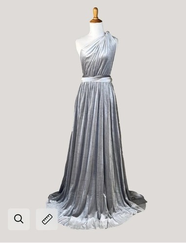 Silver grey velvet - velvet, infinity