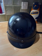 Rodia DOT RHD 200 Black Motorcycle/Jocky/Polo Half Helmet Size XXL