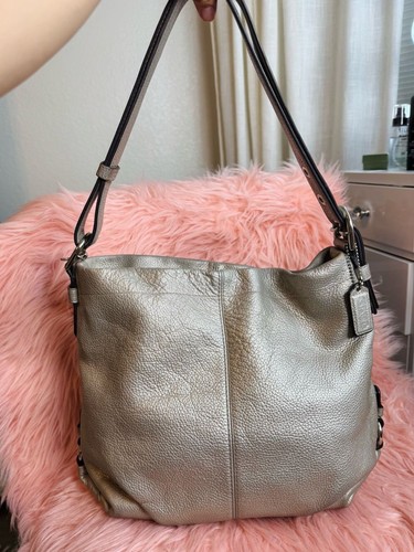 Coach metallic pebbled leather - coach,