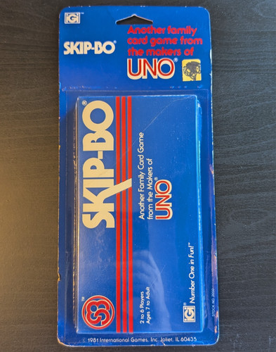 Skip 1981 vintage card game - skip-bo,