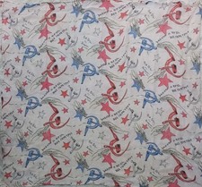 RARE Jacqmar Scarf - Arnold Lever - Red Star - 1940s - WW2 Propaganda- Vintage