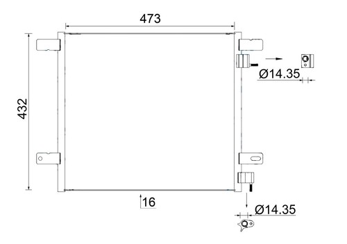 Mahle aircon condenser - aircon,