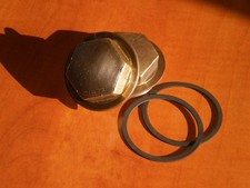 Pair of Alvis TA14 Front Hub Grease Caps with Washer/Seal - New Old Stock