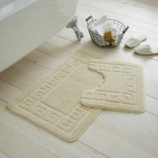 GREEK BATH MAT PEDESTAL SET