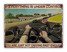 Funny Racing Car Metal Garage