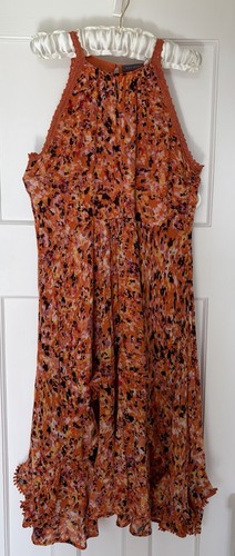 Gorgeous orange midi - orange, mint