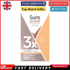 3x Sure Women Maximum 96-H Protection Anti-Perspirant Deodorant Cream, 45ml