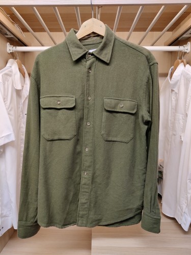 Zara mens overshirt khaki - overshirt,