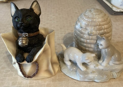 Pair vintage kitten - vintage,